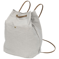 Harper cotton canvas drawstring backpack